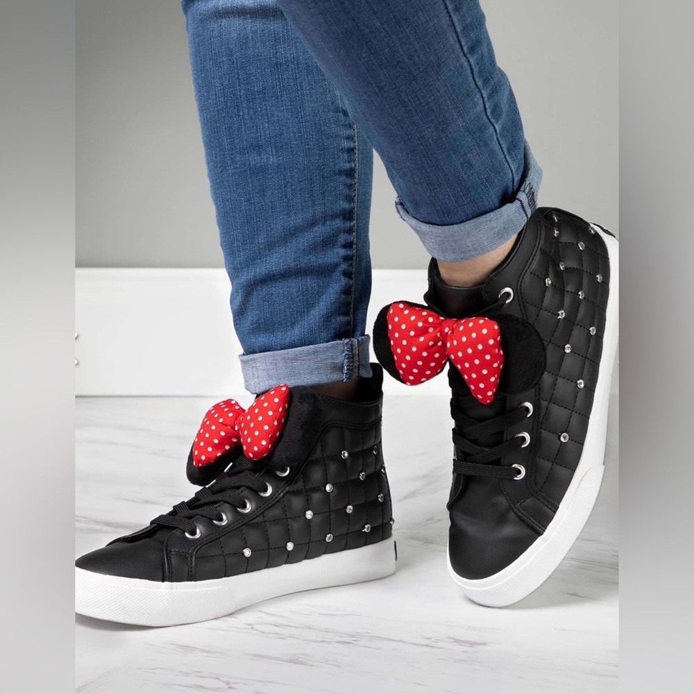 NWT Ground Up Disney Minnie Mouse Hi-top sneakers women size 11